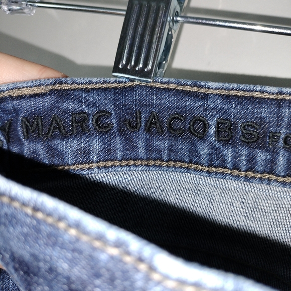 Marc Jacobs Dark Wash High Rise Button Fly Skinny Jeans Sz. 28 - Picture 11 of 13